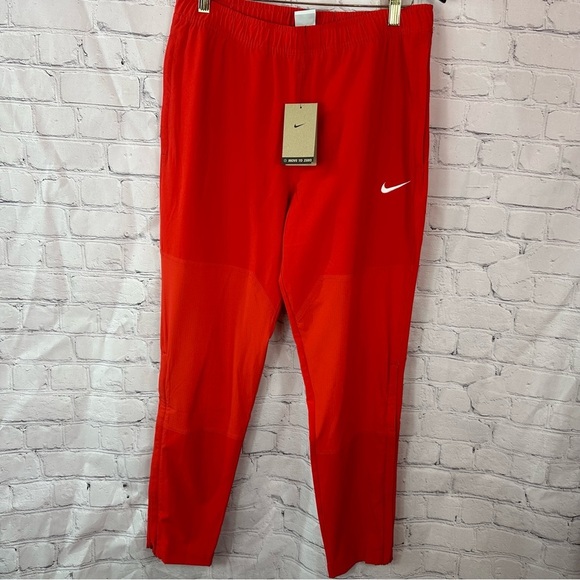 NWT Nike Bright Red Track Pants womens sz medium - Picture 1 of 9